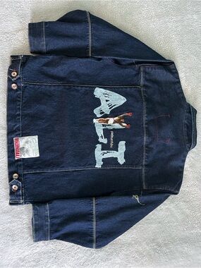 Limited Edition Platinum Fubu Muhammad Ali Jean Jacket Size M